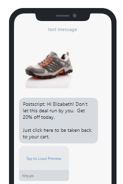 collect customer data sms