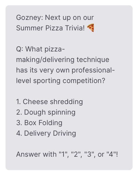 Gozney KeywordsTrivia