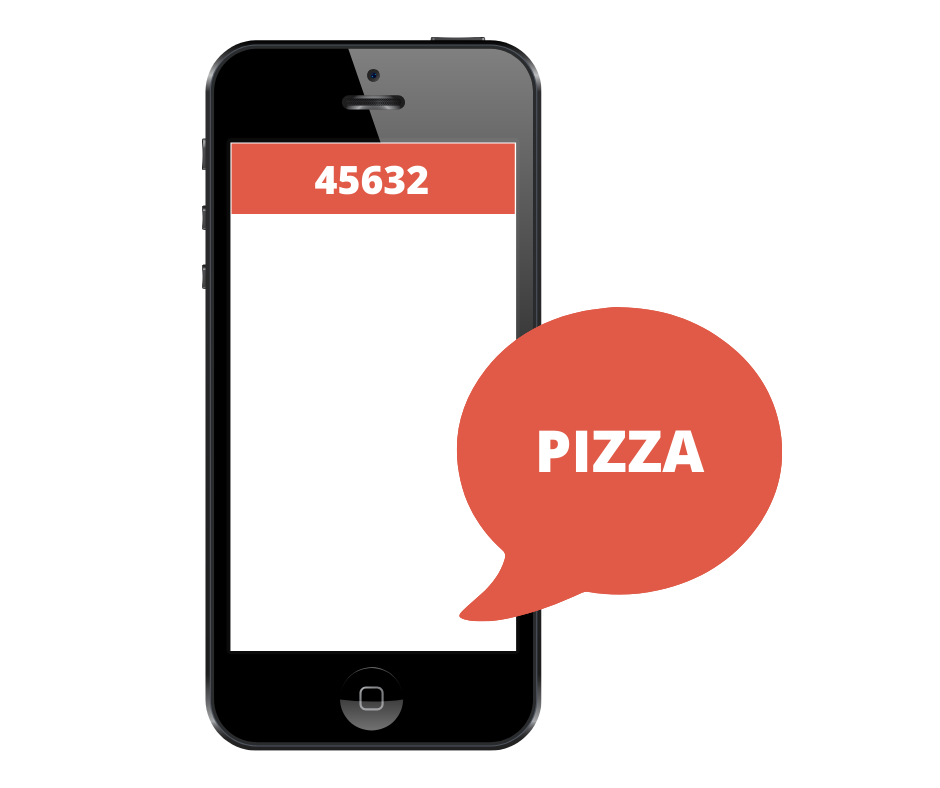 In this example, the short code is "45632"
