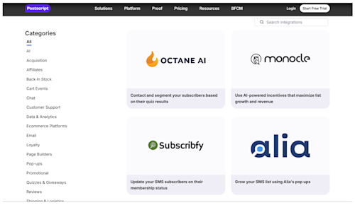 Postscript CRM integrations