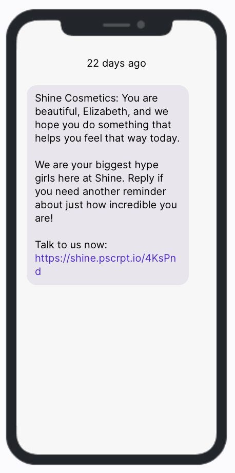 Shine Cosmetics Compliment